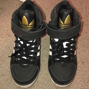 High top wedge adidas sneakers